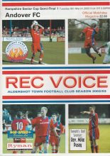 Aldershot Town v Andover 08-Mar-2003