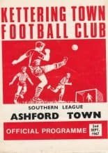 Kettering Town v Ashford Town  02-Sep-1967