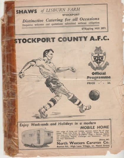 Stockport County v Barrow  01-Sep-1952