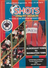 Aldershot Town v Basingstoke Town    03-Dec-1996
