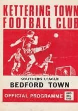 Kettering Town v Bedford Town 26-Dec-1968