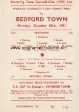 Kettering Town v Bedford Town 30-Oct-1961