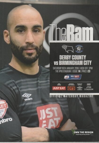 Derby County v Birmingham City 03-Oct-2015