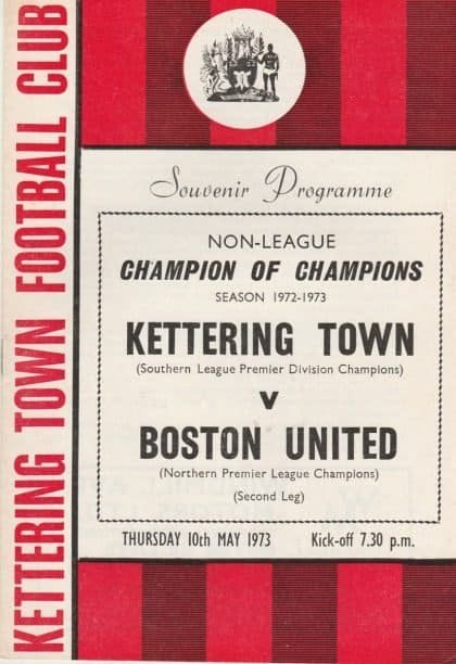 Kettering Town v Boston United 10-May-1973