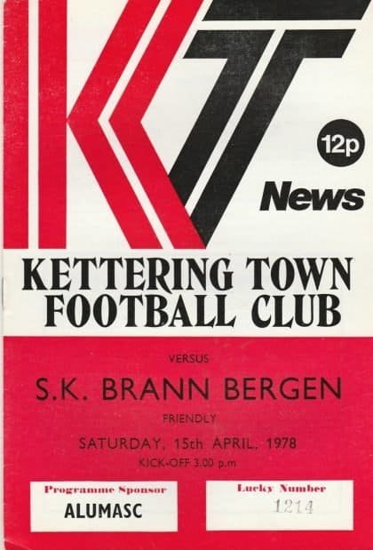 Kettering Town v SK Brann Bergen  15-Apr-1978