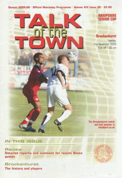 Aldershot Town v Brockenhurst  01-Nov-2005