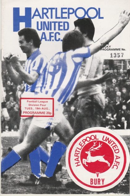 Hartlepool United v Bury 19-Aug-1980