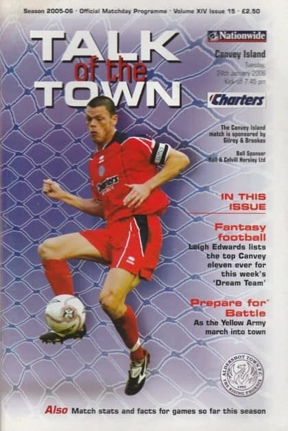 Aldershot Town v Canvey Island  24-Jan-2006