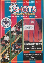 Aldershot Town v Canvey Island 31-Aug-1996