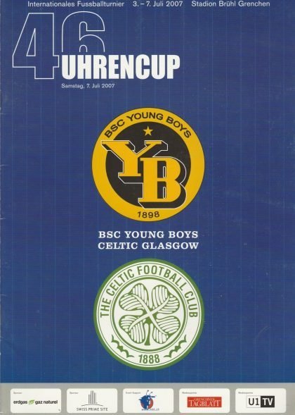 Young Boys Berne v Glasgow Celtic  07-Jul-2007