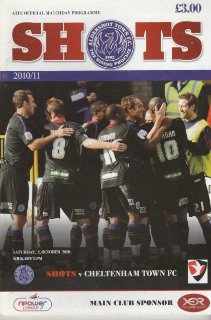 Aldershot Town v Cheltenham Town  02-Oct-2010