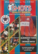 Aldershot Town v Chesham United   11-Jan-1997