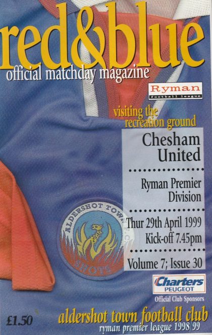Aldershot Town v Chesham United 29-Apr-1999