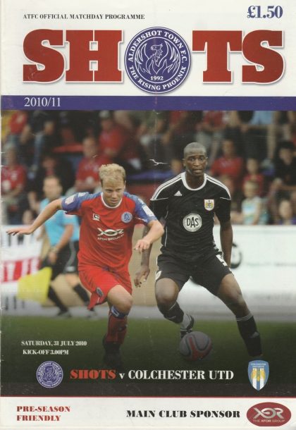 Aldershot Town v Colchester United  31-Jul-2010