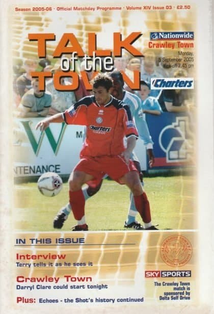 Aldershot Town v Crawley Town  05-Sep-2005