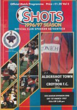 Aldershot Town v Croydon  01-Mar-1997