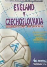 England v Czechoslovakia   25-Apr-1990