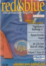 Aldershot Town v Dagenham & Redbridge  12-Sep-1998