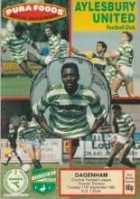 Aylesbury United v Dagenham 17-Sep-1991