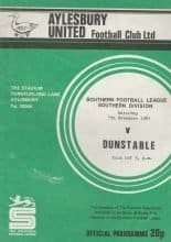 Aylesbury United v Dunstable  07-Nov-1981