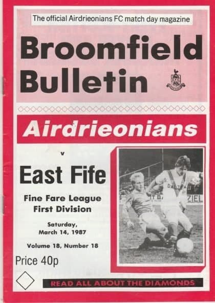 Airdrieonians v East Fife 14-Mar-1987