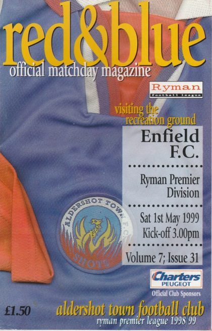 Aldershot Town v Enfield  01-May-1999