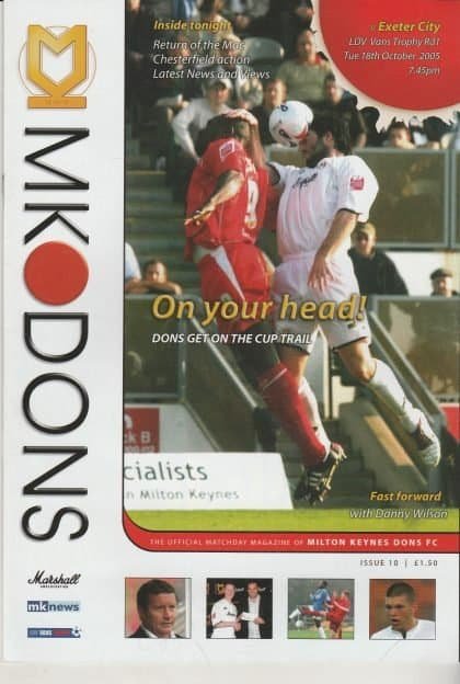 Milton Keynes Dons v Exeter City 18-Oct-2005