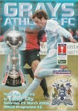 Grays Athletic v Exeter City  25-Mar-2006