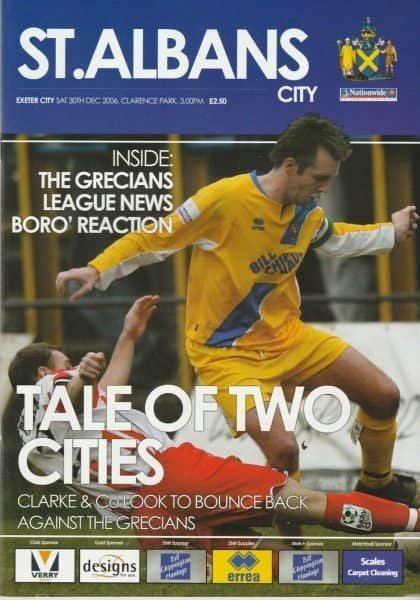 St Albans City v Exeter City  30-Dec-2006
