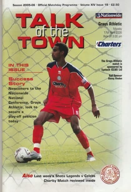 Aldershot Town v Grays Athletic  17-Apr-2006