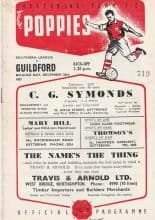 Kettering Town v Guildford City  26-Dec-1957