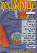 Aldershot Town v Harrow Borough 17-Apr-1999