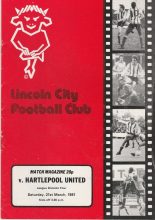 Lincoln City v Hartlepool United 21-Mar-1981