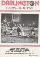 Darlington v Hartlepool United 26-Dec-1980