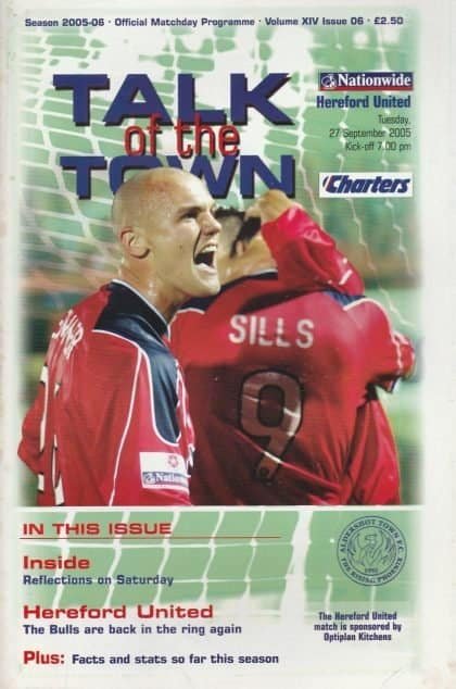 Aldershot Town v Hereford United  27-Sep-2005