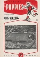 Kettering Town v Hereford United 09-Sep-1961