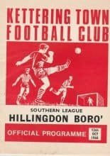 Kettering Town v Hillingdon Borough 12-Oct-1968