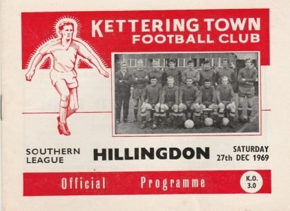 Kettering Town v Hillingdon Borough  27-Dec-1969