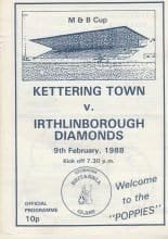 Kettering Town v Irthlinborough Diamonds 09-Feb-1988