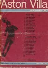 Aston Villa v Leicester City 27-Aug-1969