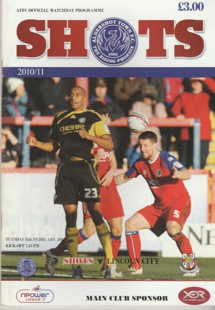Aldershot Town v Lincoln City 15-Feb-2011