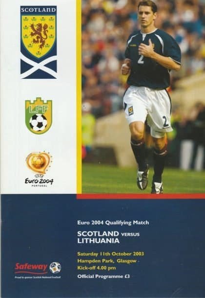 Scotland v Lithuania  11-Oct-2003