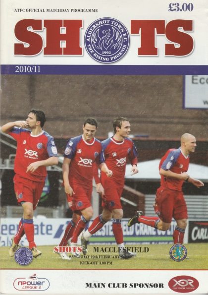 Aldershot Town v Macclesfield Town  12-Feb-2011