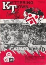 Kettering Town v Macclesfield Town 29-Aug-1992