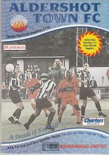 Aldershot Town v Maidenhead United   02-Oct-2001