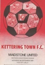 Kettering Town v Maidstone United 09-Sep-1978
