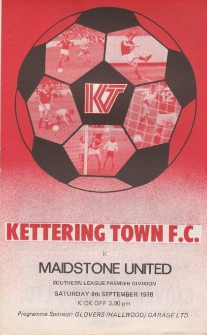 Kettering Town v Maidstone United 09-Sep-1978