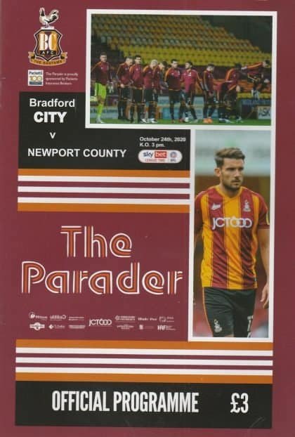 Bradford City v Newport County 24-Oct-2020