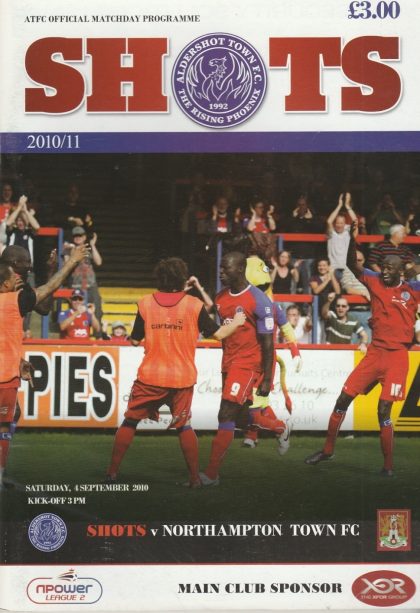 Aldershot Town v Northampton Town  04-Sep-2010