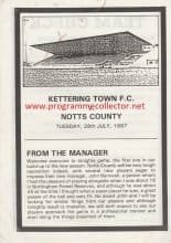 Kettering Town v Notts County 28-Jul-1987